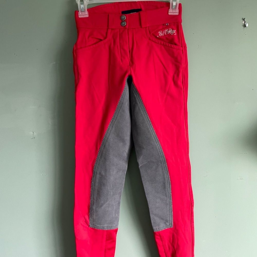 B//VERTIGO riding pants RED size 10-12 year old